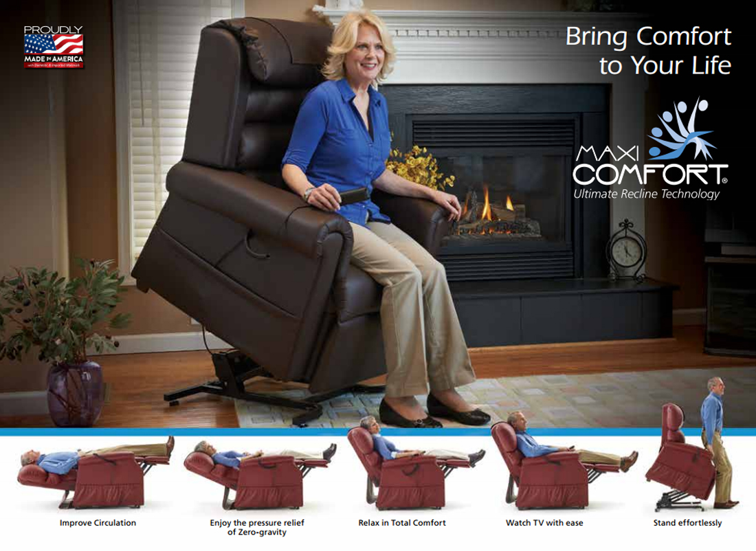 Sun City Az golden lift chair recline by pride viva